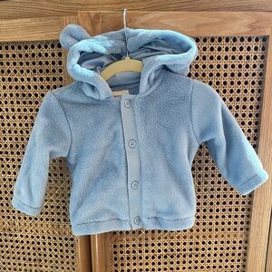 NWT Light Blue Baby Hooded Fleece Jacket